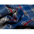 tela a cuadros de lana/nylon para traje de abrigo